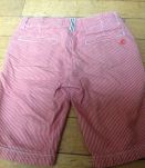 Bermuda rayé rouge et blanc Petit Bateau