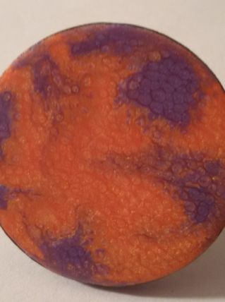 Bague moderne violet et orange