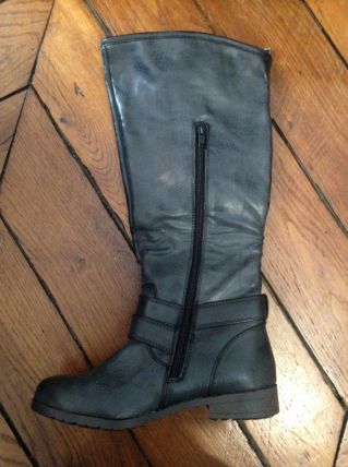 Bottes gris foncé taille 37