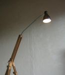 Lampe trépied Bois et metal