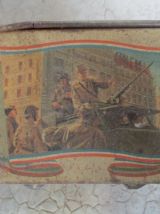 Boîte à sucre métal "Libération de Paris"