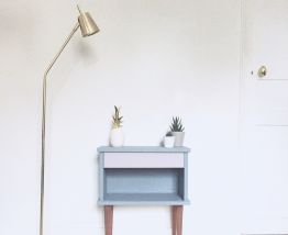 Chevet vintage table de nuit relooké