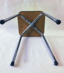 Tabouret formica jaune 60s