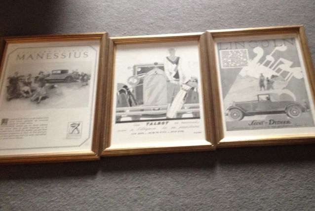 3 cadres déco golf