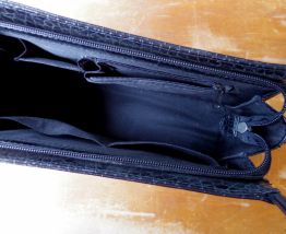 sac à main motif croco