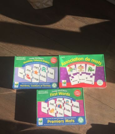 Jeux bilingues anglais