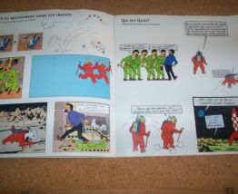 CATALOGUE AUTOCOLLANT REPOSITIONNABLES TINTIN DANS L'ESPACE 