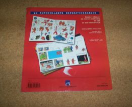 CATALOGUE AUTOCOLLANT REPOSITIONNABLES TINTIN DANS L'ESPACE 