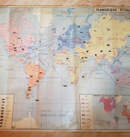 Carte scolaire vintage