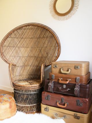 Lot de 5 Valises vintage années 70