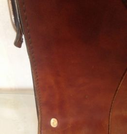 Sac a main en cuir année 70 