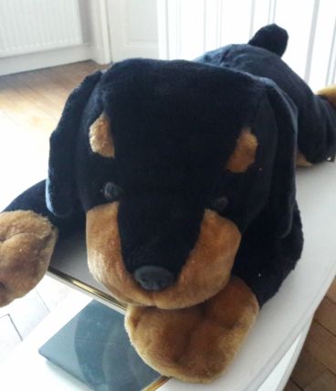 Peluche chien géant