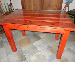 tables artisanales lasurées 