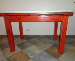 tables artisanales lasurées 