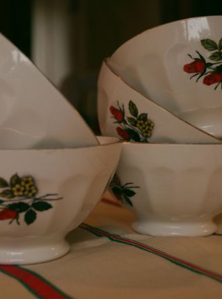 Bols rouges vintage