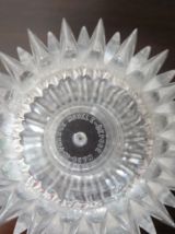 Lot de 2 petits bougeoirs 70's, plexiglas transparent , oursins 