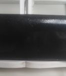 pochette retro en cuir anse chaine doree