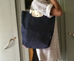 Sac LONGCHAMP pliage bleu jean
