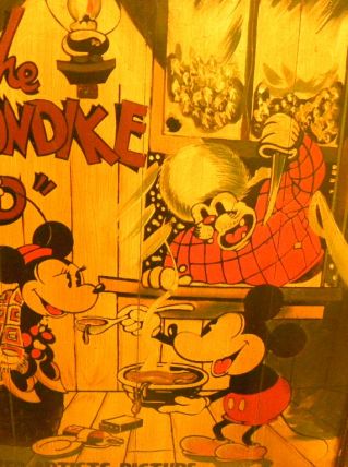 Panneaux en bois MICKEY MOUSE ancien