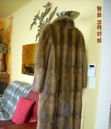Manteau fourrure rat d'Amérique