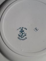 5 assiettes Terre de Fer, Moustiers