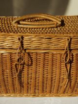 Valisette vintage en osier