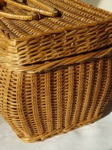 Valisette vintage en osier