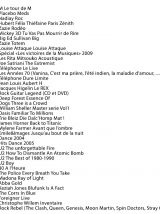 CD (Rock - Pop - Variété)