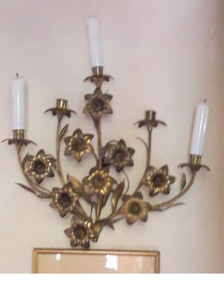 paire d'applique laiton