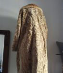 Manteau en astrakan doré années 50-60, taille 42