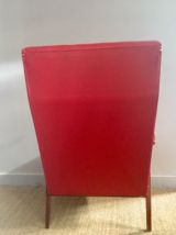 Fauteuil en skaï 50's
