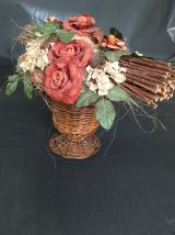 Bouquet de fleurs et végétaux séchés