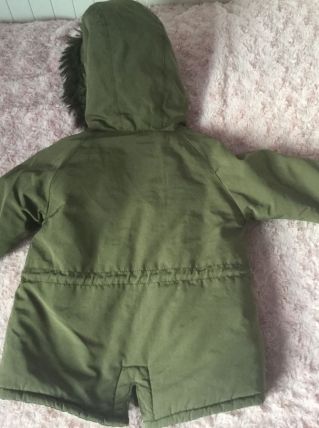 Manteau hiver kaki 2-3 ans