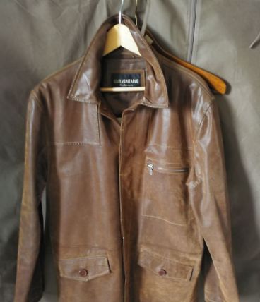 veste en cuir 3/4