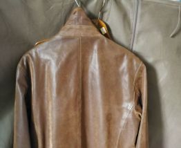 veste en cuir 3/4