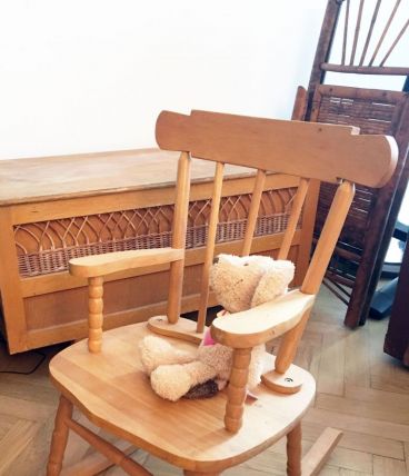 Rocking chair vintage enfant 70's