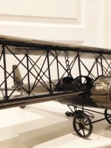 Avion métal déco