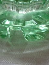 PICHET BROC VINTAGE EN VERRE MOULE COULEUR VERT D EAU