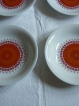 4 assiettes creuses porcelaine vintage winterling