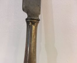 Ancien couteau à fromage Christofle en argent