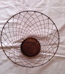Poubelle fil de fer vintage