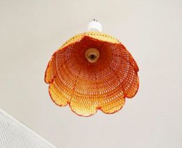 Suspension en Rotin années 60