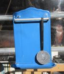 Porte ustensile en tôle bleu 50 cm X 35 cm, porte louche, ac