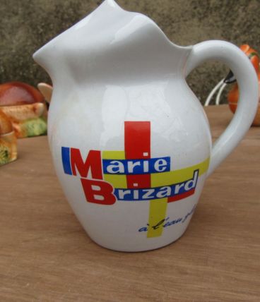 Broc, pichet, Marie Brizard à l'eau glacé, Digoin / Sarregue