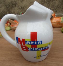 Broc, pichet, Marie Brizard à l'eau glacé, Digoin / Sarregue