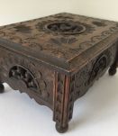 coffret breton en bois sculpté /boite à bijoux