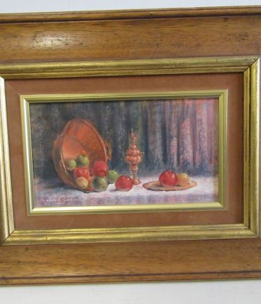 Tableau nature morte à l'acrylique de Michelle Gondinet . Jo