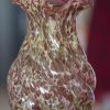 Vase torsadé aux paillettes dorées dans l'esprit de Clichy
