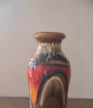 vase scheurich coloré années 70