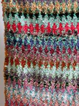 Tapis boucherouite berbère tissé main au Maroc